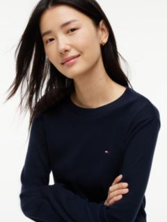 Long-Sleeve Crewneck Favorite T-Shirt — Navy Blue 4