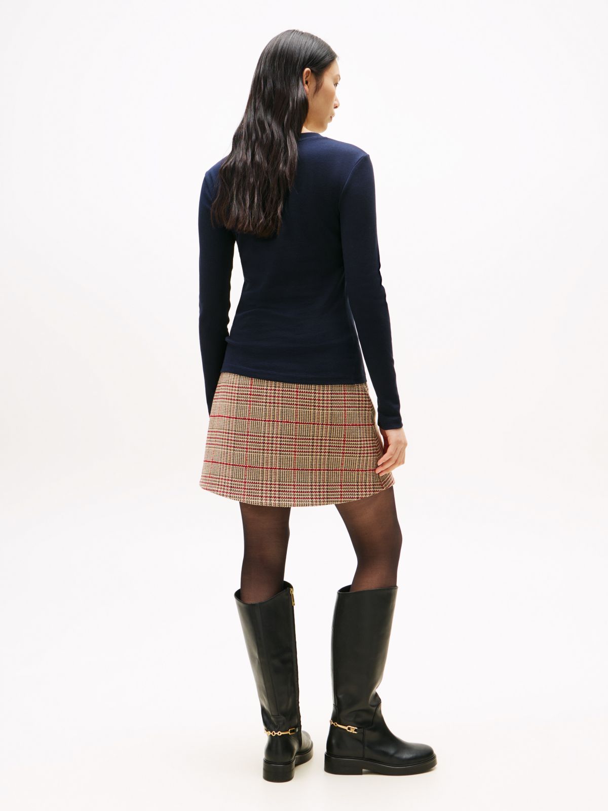 Long-Sleeve Crewneck Favorite T-Shirt — Navy Blue