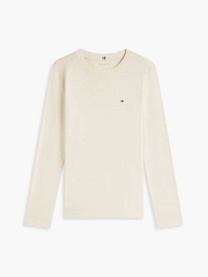 Женские футболки Tommy Hilfiger Long-Sleeve Crewneck Favorite T-Shirt — фото 5
