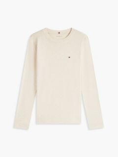 Long-Sleeve Crewneck Favorite T-Shirt — Beige 5