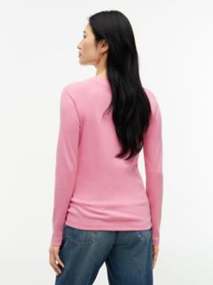 Long-Sleeve Crewneck Favorite T-Shirt — Mystic Pink 4