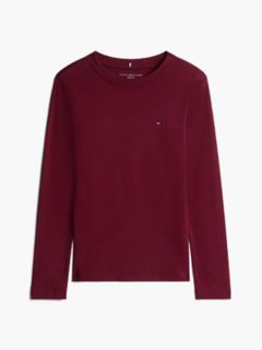 Long-Sleeve Crewneck Favorite T-Shirt — Burgundy 6
