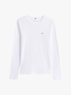 Long-Sleeve Crewneck Favorite T-Shirt — White 5