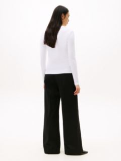 Long-Sleeve Crewneck Favorite T-Shirt — White 4