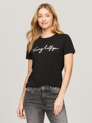 Tommy hilfiger 2024 signature t shirt