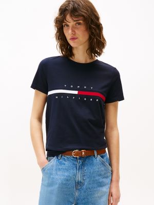 Tommy Hilfiger - T-shirt Donna Tommy Hilfiger Manica Tre Quarti 272