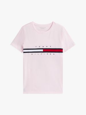 Embroidered Flag Stripe Logo T-Shirt | Tommy Hilfiger