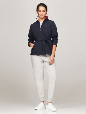 belted hilfiger yacht jacket