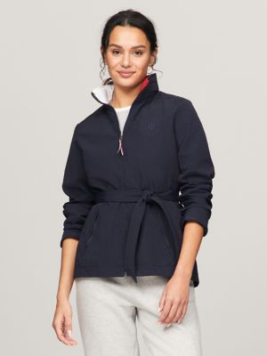 Tommy Hilfiger Women's Performance Navy Blue Lined Padded Logo