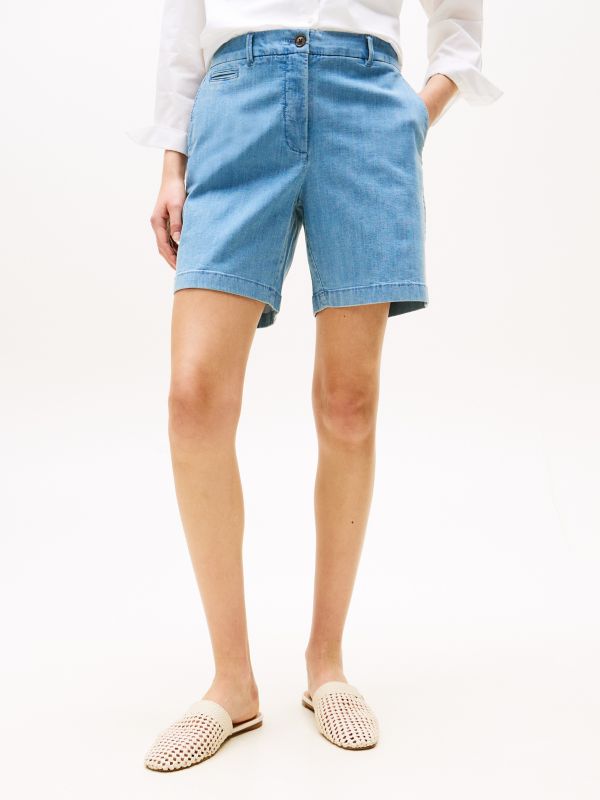 Stretch 7" Chino Short — Light Wash