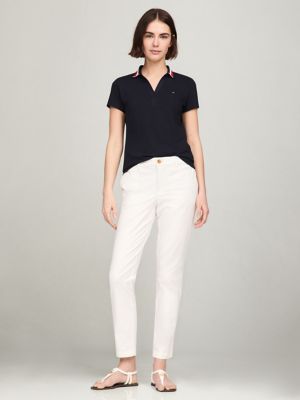 Split-Neck Polo, Navy