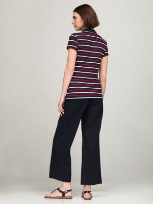 Stripe Split-Neck Polo | Tommy Hilfiger USA