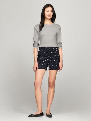 Allover Polka Dot 5" Short, Navy/ Optic White Multi