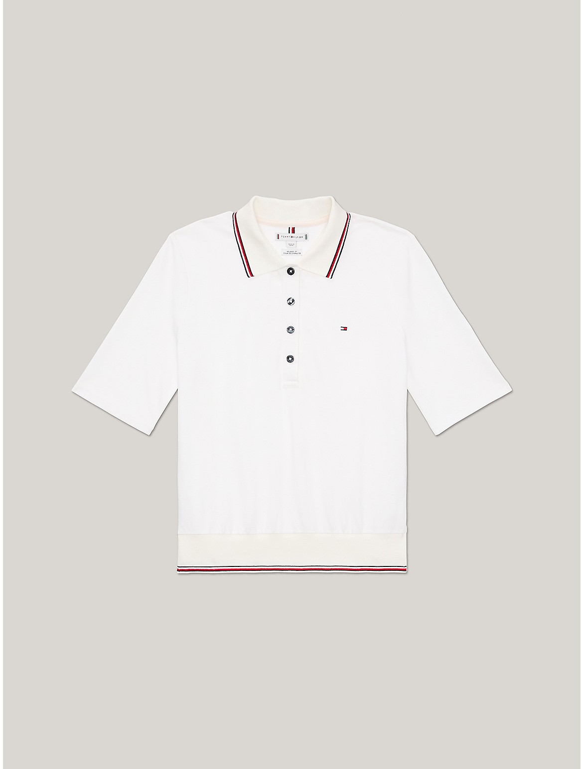 Tommy Hilfiger Women's Regular Fit Tipped Polo