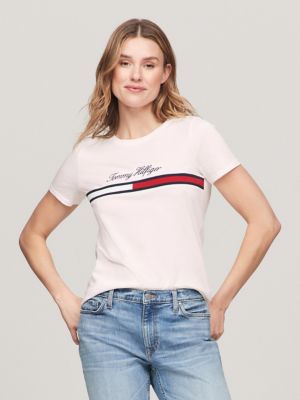 White t shirt sales tommy hilfiger womens