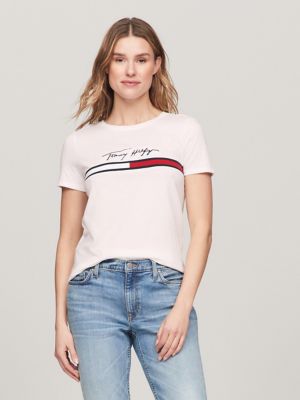 Tee shirt manche 2024 longue tommy hilfiger femme