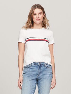 Tommy hilfiger shirts store women's logo