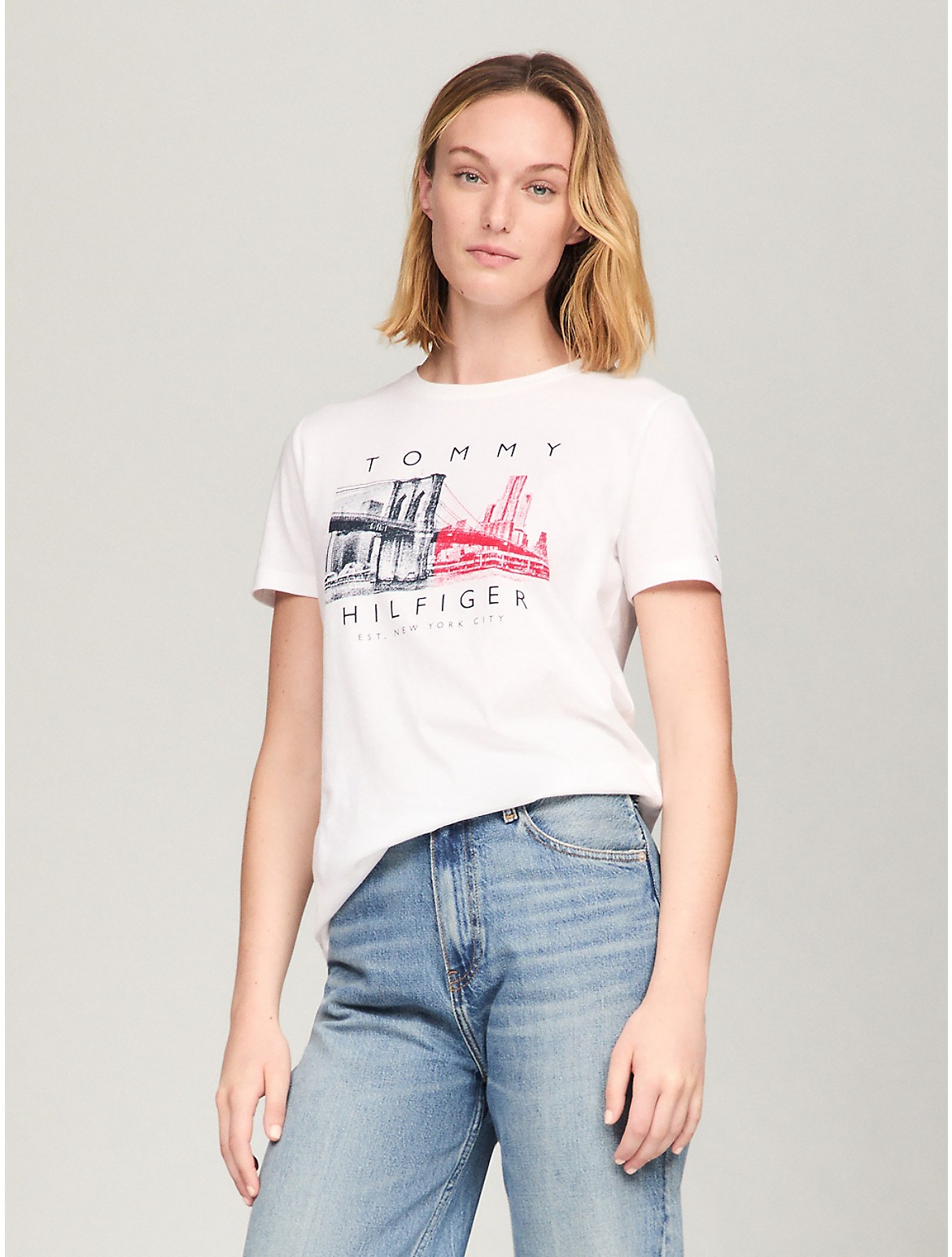 Tommy Hilfiger Women's Tommy Bridge Graphic T-Shirt
