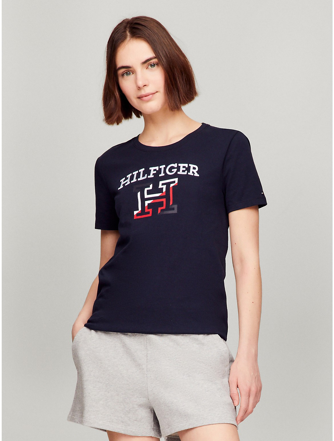 Tommy Hilfiger Women's Hilfiger Logo Crewneck T-Shirt