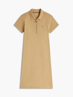 Zip Polo Dress — Classic Khaki 5