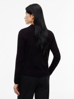 Viscose-Blend V-Neck Sweater — Black 4