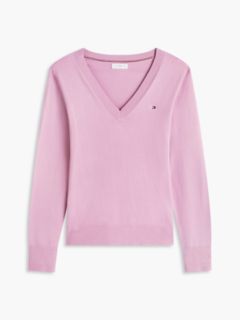 Viscose-Blend V-Neck Sweater — Mystic Orchid 5