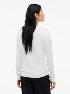 Viscose-Blend V-Neck Sweater — Ecru 4