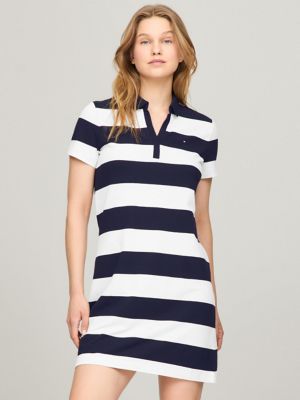 Tommy hilfiger striped polo dress sales