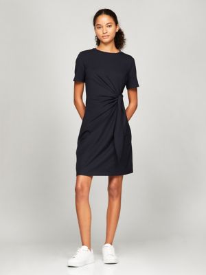 Short Sleeve Knotted Stretch Dress Tommy Hilfiger