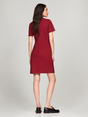 tommy hilfiger women's tiered split neck short sleeve dress Tommy Hilfiger A2cn1qta Casual DressWomen, Med Benson, 6 CA : Amazon.ca:  Clothing, Shoes & Accessories