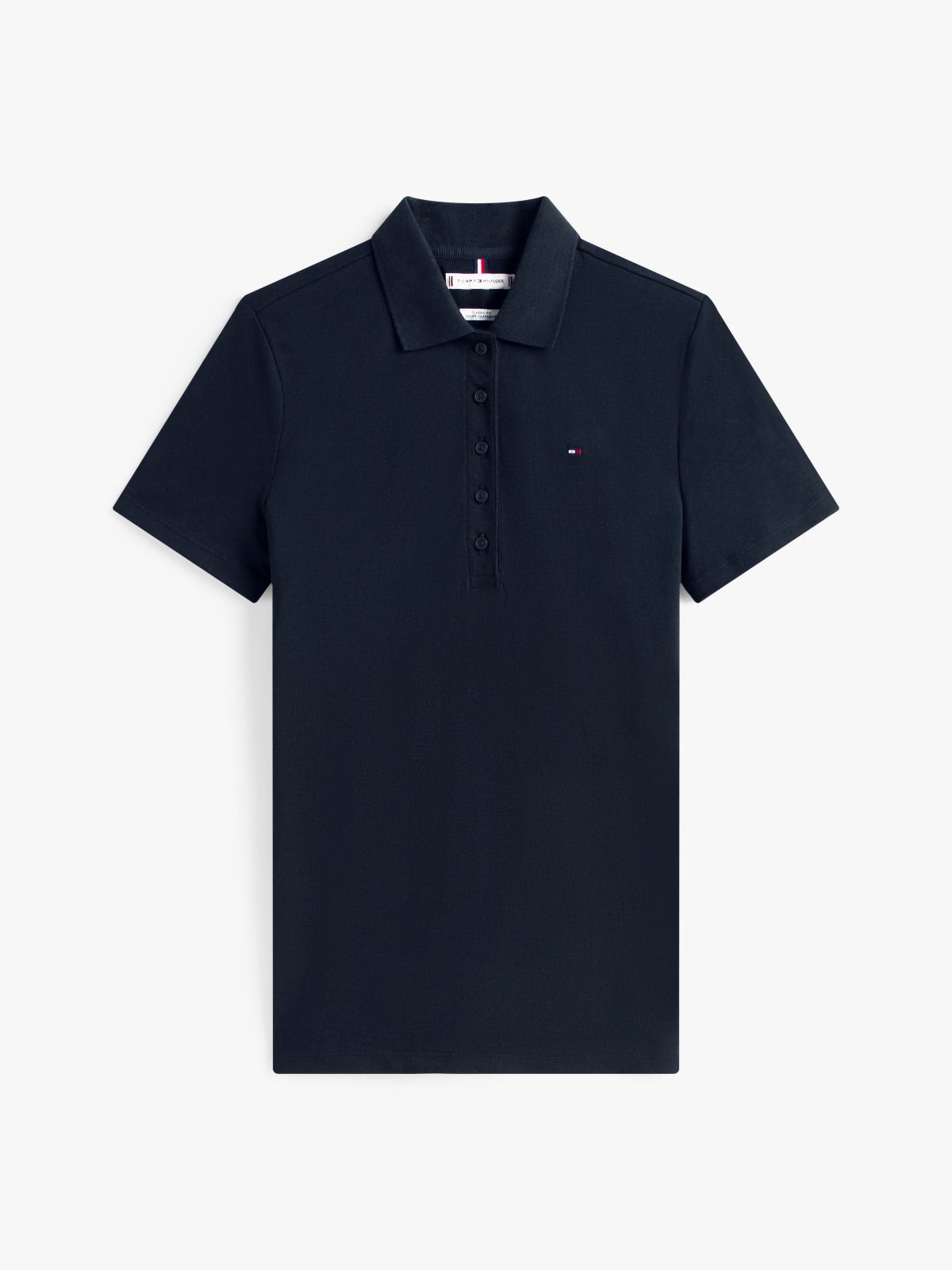 Classic Fit Stretch Cotton Polo — Navy