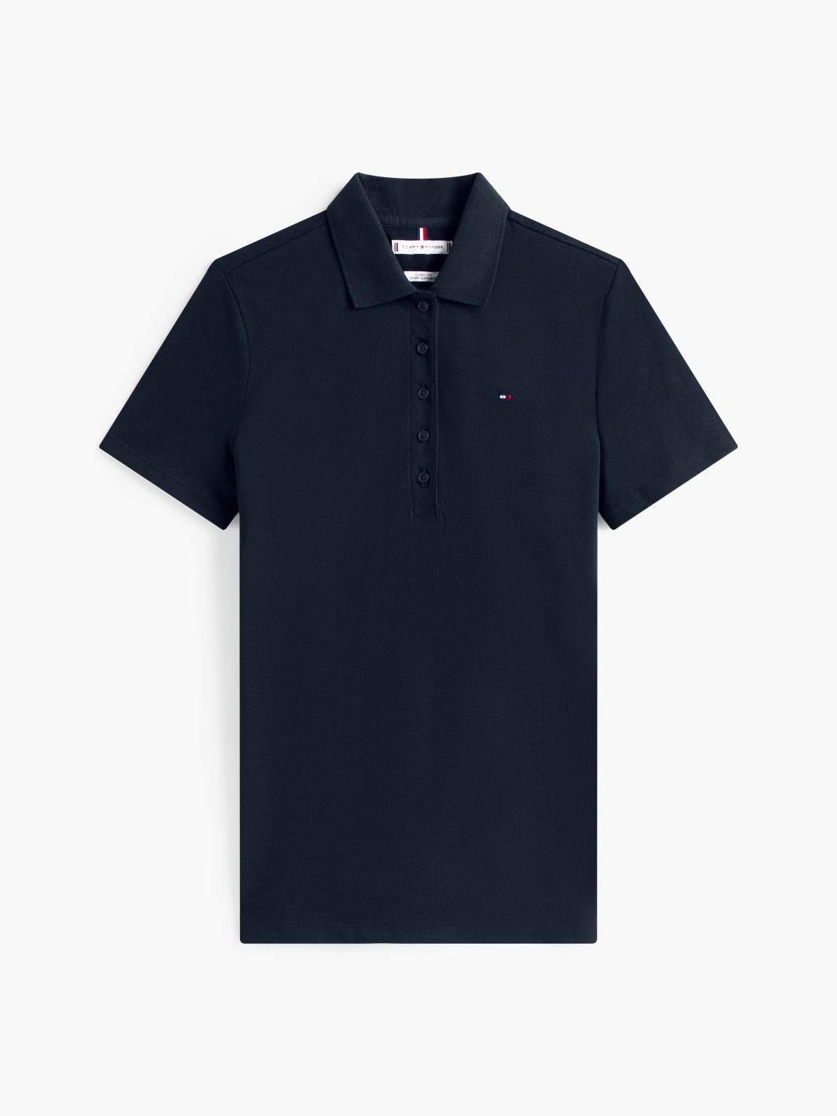 Classic Fit Stretch Cotton Polo — Navy