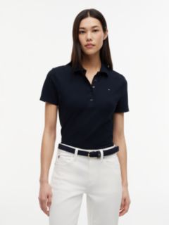 Classic Fit Stretch Cotton Polo — Navy 1