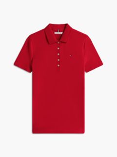Classic Fit Stretch Cotton Polo — Primary Red 6