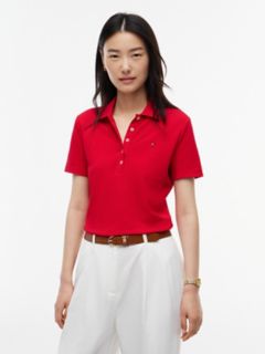 Classic Fit Stretch Cotton Polo — Primary Red 1
