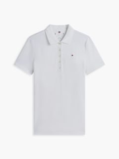 Classic Fit Stretch Cotton Polo — Optic White 5