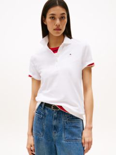 Classic Fit Stretch Cotton Polo — Optic White 1