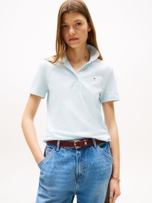 Stretch-Cotton Polo, Keepsake Blue