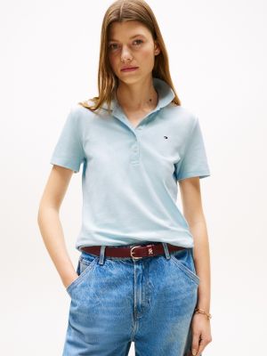 Stretch-Cotton Polo, Keepsake Blue