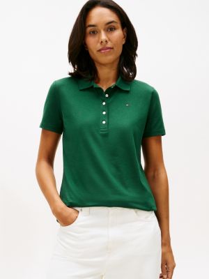Slim Fit Stretch-Cotton Polo, Ornamental Green