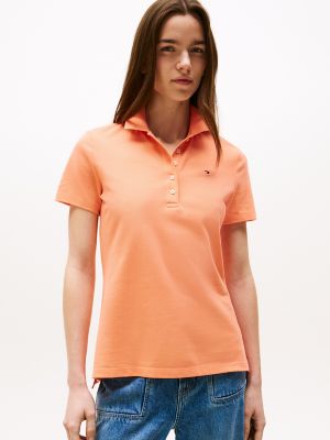 Polo en coton extensible, pêche crépuscule
