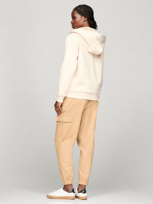 Faux-Fur Lined Tommy Logo Zip Hoodie | Tommy Hilfiger USA