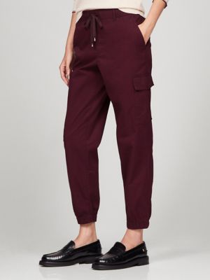 Stretch Cargo Jogger, Dark Cabernet