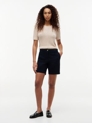 Tommy Hilfiger Women's Stretch 7" Chino Short - Navy - 00