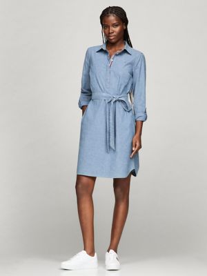 Chambray Pullover Shirtdress