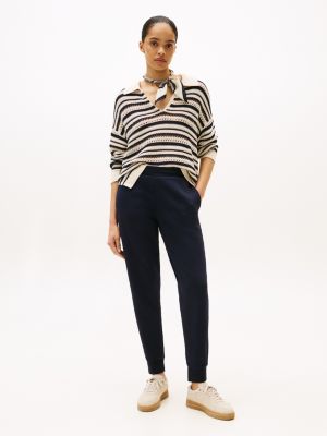 Relaxed-Fit Solid Sweatpant, Navy