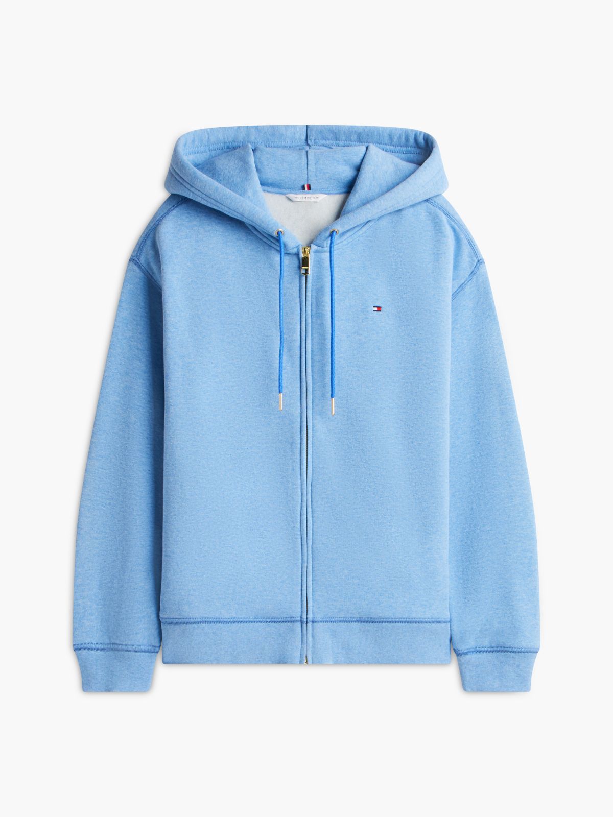 Relaxed Fit Zip Hoodie — Blue Orbit