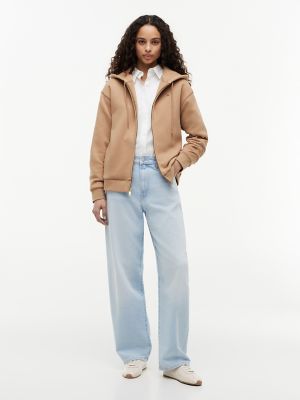 Женское худи Tommy Hilfiger Relaxed Fit Zip, цвет: Верблюжий — фото 2