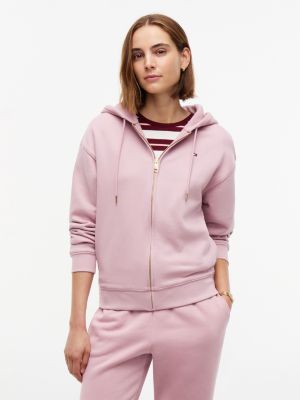 Relaxed Fit Zip Hoodie, Blush Cheek