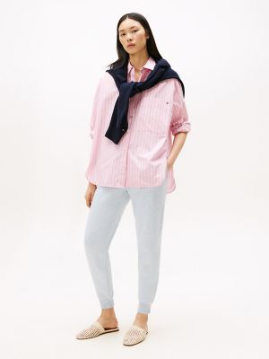 Relaxed-Fit Solid Sweatpant, Blue Heather